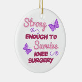 Knee Surgery Sterk Keramisch Ornament (Rechts)