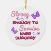 Knee Surgery Sterk Keramisch Ornament (Voorkant)
