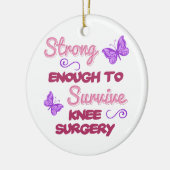 Knee Surgery Sterk Keramisch Ornament (Links)