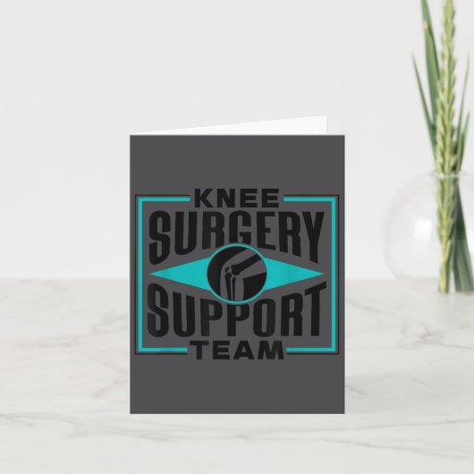 Knee Surgery Suprt Team Patient Knees Recovery Ope Kaart (Voorkant)