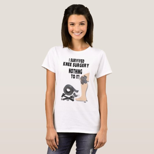 KNEE SURGERY T SHIRT - I OVERLEVING - NUTS & BOLTS (Voorkant volledig)