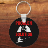 Kneeboarden watersport probleemoplossing hobby sleutelhanger (Voorkant)