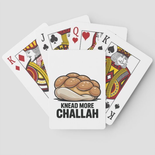 Kneed Meer Challah Joodse Jood Bakken Pokerkaarten (Achterkant)