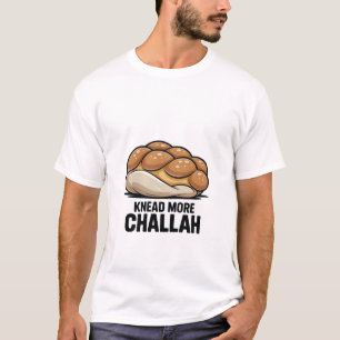 Kneed Meer Challah Joodse Jood Bakken T-shirt