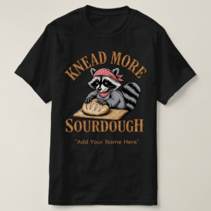 Kneed Meer Zuredeeg T-shirt, Grappige Wasbeer Bakk T-shirt