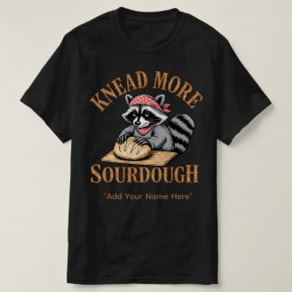 Kneed Meer Zuredeeg T-shirt, Grappige Wasbeer Bakk T-shirt
