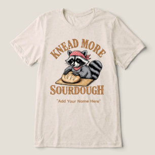 Kneed Meer Zuredeeg T-shirt, Grappige Wasbeer Bakk Tri-Blend Shirt