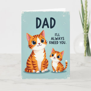 Kneedkat zoete Vaderdag kaart