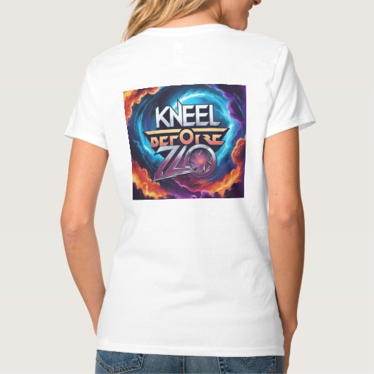 Kneel Before Zod - Krachtig Villain Graphic T-shir T-shirt (Achterkant)