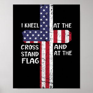 Kneel Cross op de herdenkingsdag Poster