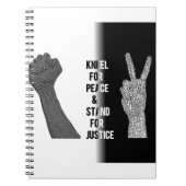 Kneel for Peace and Stand for Justice Notitieboek (Voorkant)