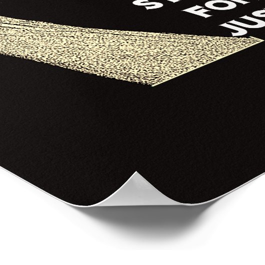 Kneel for Peace and Stand for Justice Poster (Hoek)