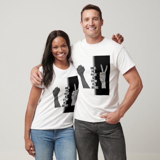 Kneel for Peace and Stand for Justice T-shirt (Unisex)