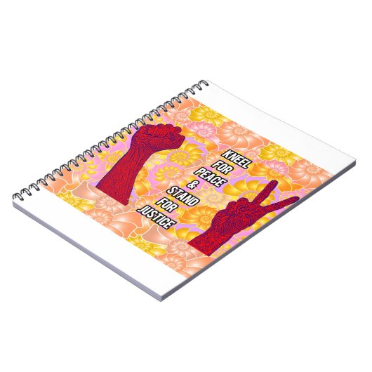 Kneel for Peace and Stand for Justice (V2) Notitieboek (Linkerzijde)