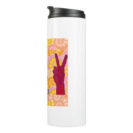 Kneel for Peace and Stand for Justice (V2) Thermosbeker (Geroteerd rechts)