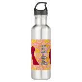 Kneel for Peace and Stand for Justice (V2) Waterfles (Voorkant)