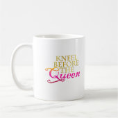 Kneel voor de koningin koffiemok (Links)
