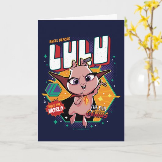 Kneel voor Lulu Kaart (Gele Bloem)