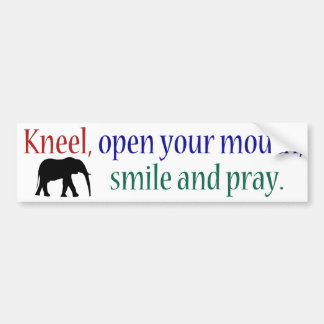 Kneel WFE Color Bumpersticker
