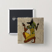 Kneeling Anubis Button (Voorkant /achterkant)