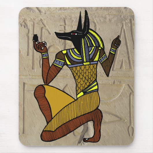 Kneeling Anubis Mousepad Muismat (Voorkant)