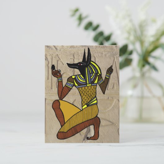Kneeling Anubis Postcards Briefkaart (Staand voorkant)