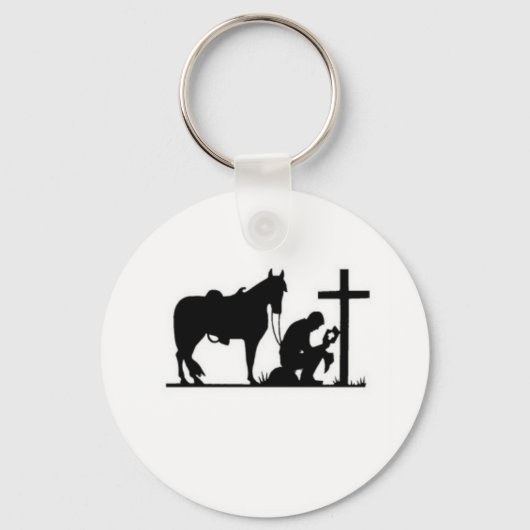 Kneeling Cowboy Sleutelhanger (Voorkant)