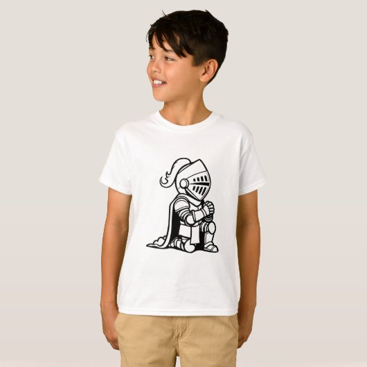 Kneeling Knight T-shirt (Voorkant volledig)