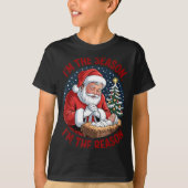 Kneeling Santa Baby Jesus Christmas I'm Season Rea T-shirt (Voorkant)