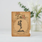Kneeling Skeleton Briefkaart (Staand voorkant)