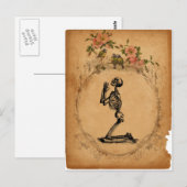 Kneeling Skeleton Briefkaart (Voorkant / Achterkant)