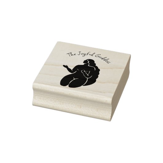 Kneeling Woman Made By Product Stamp Rubberstempel (Stempel)