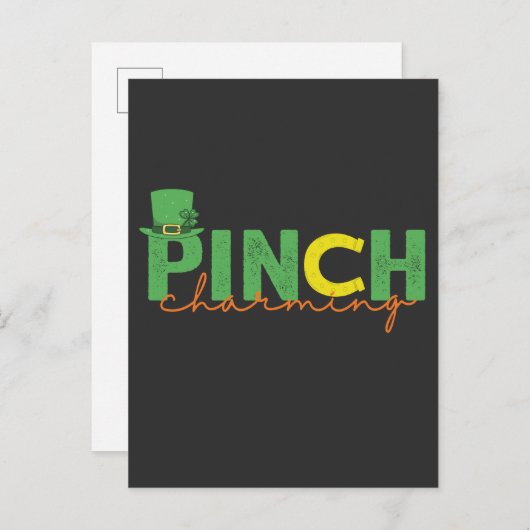 Kneep Charmant Grappig St. Patrick's Day Iers Cade Uitnodiging Briefkaart (Voorkant / Achterkant)