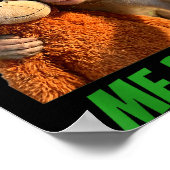 Kneep knok grappige aap selfie St. Patrick's Day Poster (Hoek)
