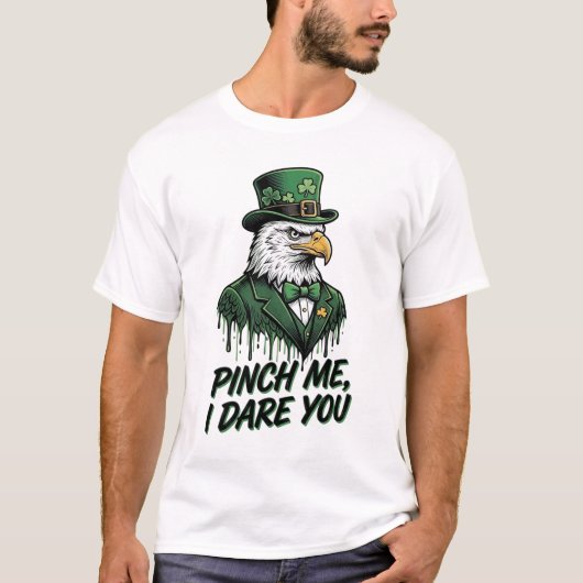 Kneep Me Ik Durf Het Adelaar St Patrick Shirt Ontw (Voorkant)