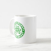 Kneeprik Bewijs St. Patrick's Dag Koffiemok (Voorkant links)