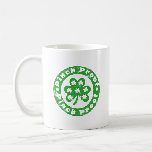 Kneeprik Bewijs St. Patrick's Dag Koffiemok (Links)