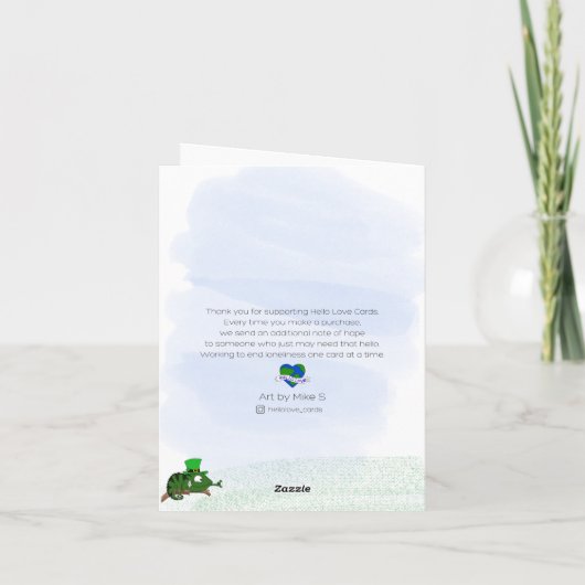 Kneeprik op St. Patrick's Dag Kaart (Achterkant)