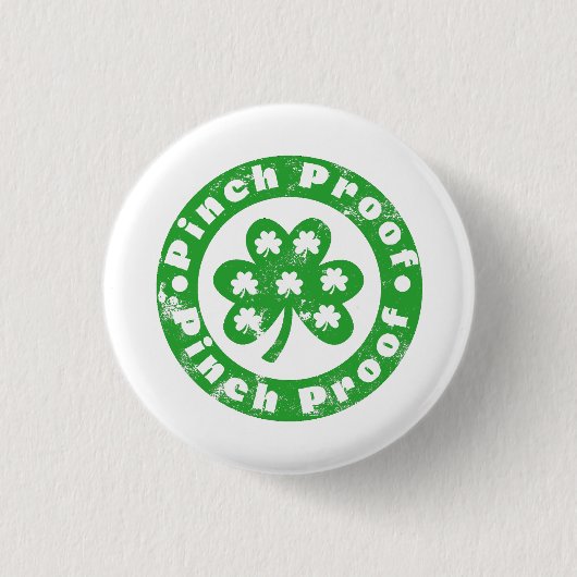 Kneeprikbewijs St. Patrick's Dag Ronde Button 3,2 Cm (Voorkant)