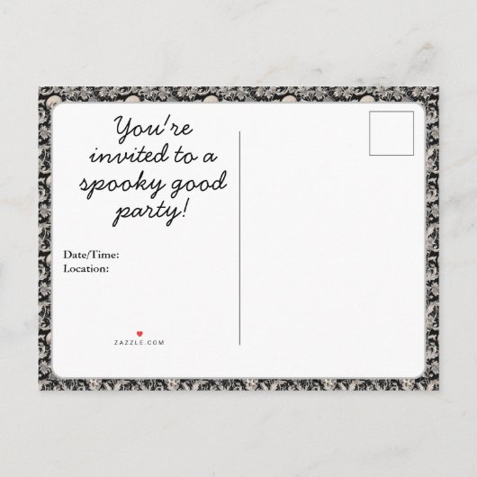 Knekelhuis Uitnodiging Briefkaart (Achterkant)