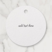 KNELPLAATS VAN KUNSTBEELDROUND RUBBER BEDANKJES LABELS (Achterkant)