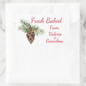  knelpuntjes, bakkerij rechthoekige sticker (Tas)