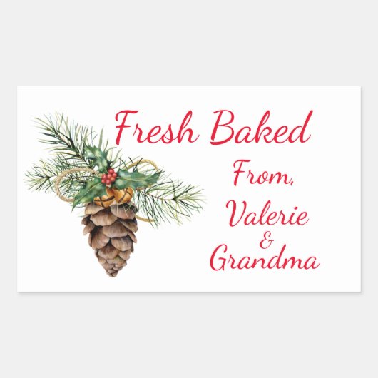  knelpuntjes, bakkerij rechthoekige sticker (Voorkant)