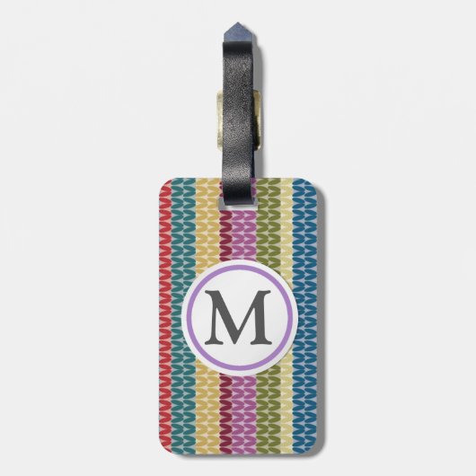 Knessstijl Bagagelabel (Achterkant verticaal)