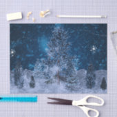 Knetterende Fractale Winter Scène Tissuepapier (Craft)