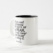 Kneussmaak van een pear Quote Tweekleurige Koffiemok (Voorkant links)