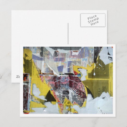 Knevellagen van posters briefkaart (Voorkant / Achterkant)