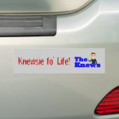 "Knewsie of life"-sticker Bumpersticker (Op auto)