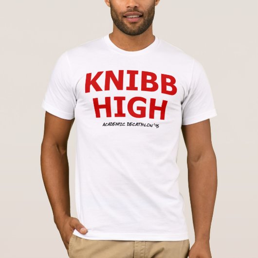 Knibb High Academic Decathlon '95 T-shirt (Voorkant)