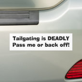 Knibbelen is DADLYPreet me of achteruit. Bumpersticker (Op auto)